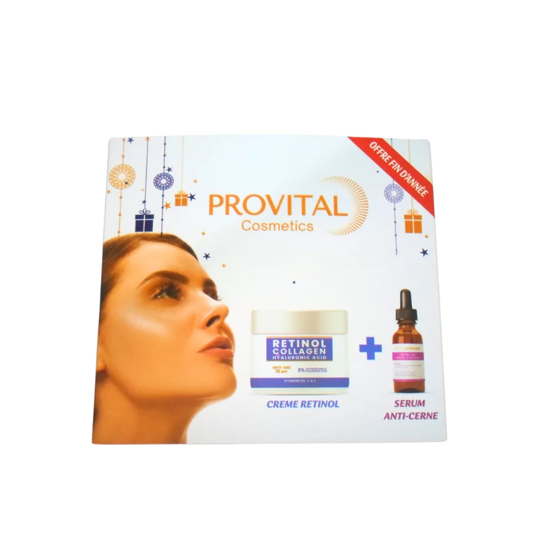 PRO-VITAL PACK CREM RETINOL + SERUM ANTI CERNE