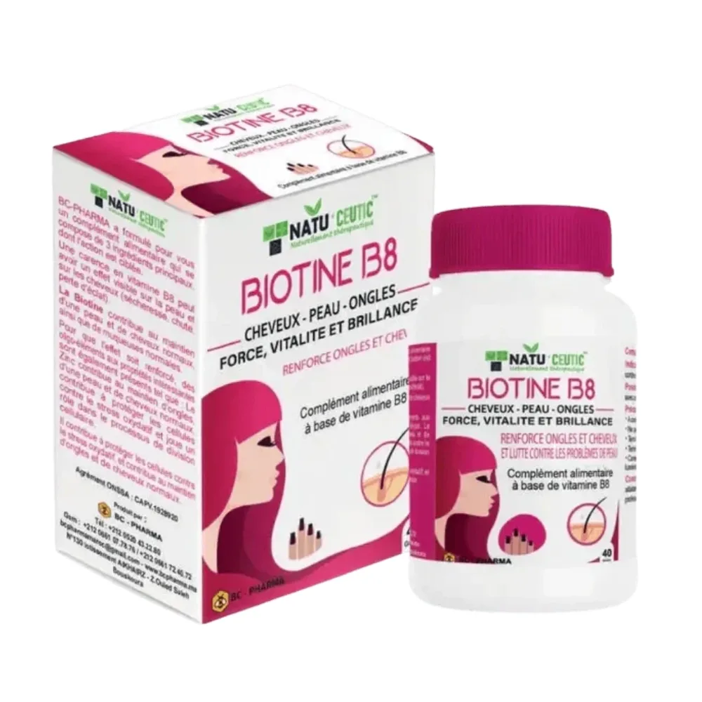 BC PHARMA BIOTINE B8 CHEVEUX-PEAU-ONGLES 80GLL