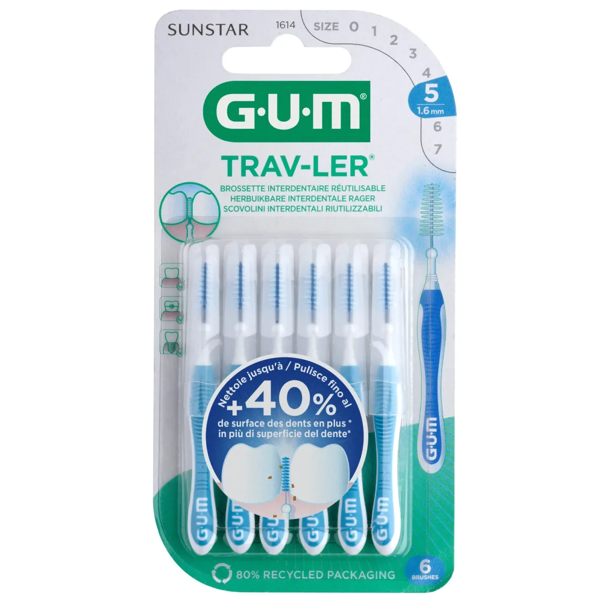 GUM 1614 TRAVLER BROSS FINE 1.6MM