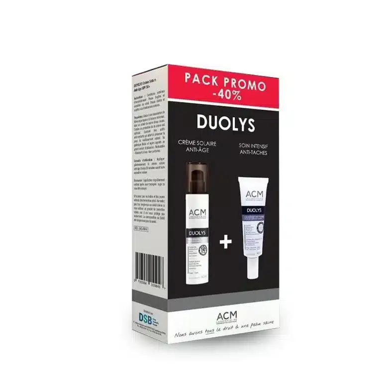 ACM PACK DUOLYS CREME SOLAIRE ANTI-AGE +SOIN INTENSIF ANTI-TACHES