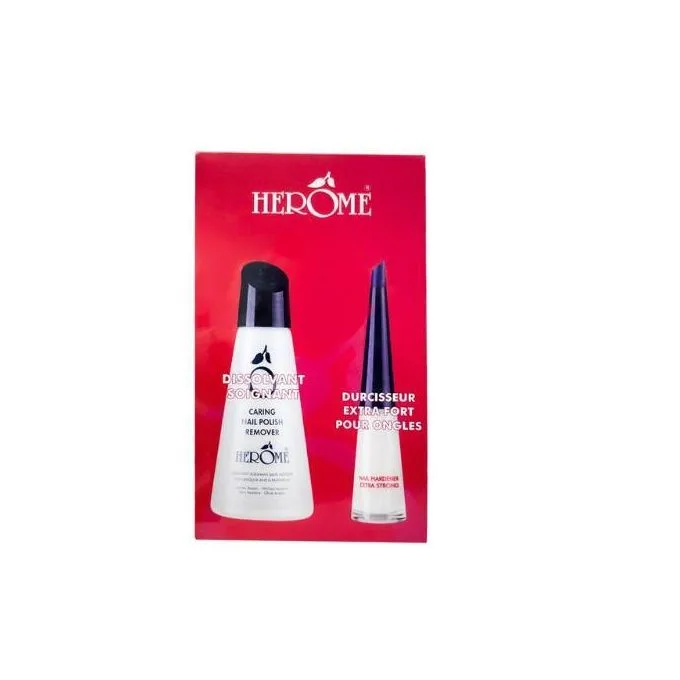 HEROME PACK  DUO DURCOSSEUR EXTRA FORT ONGLE + DISSOLVANT