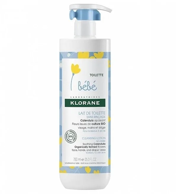 KLORANE BEBE LAIT DE TOILETTE SANS RINCAGE 500ML