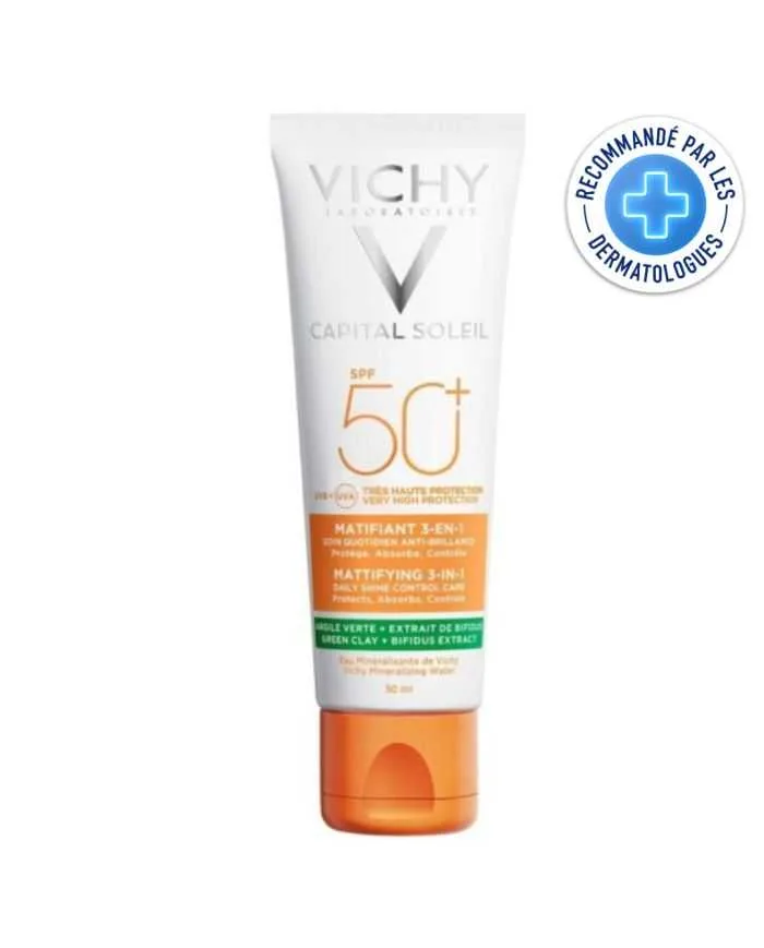 VICHY CAPITAL SOLEIL MATIFIANT 3 EN 1 SPF50+50ML