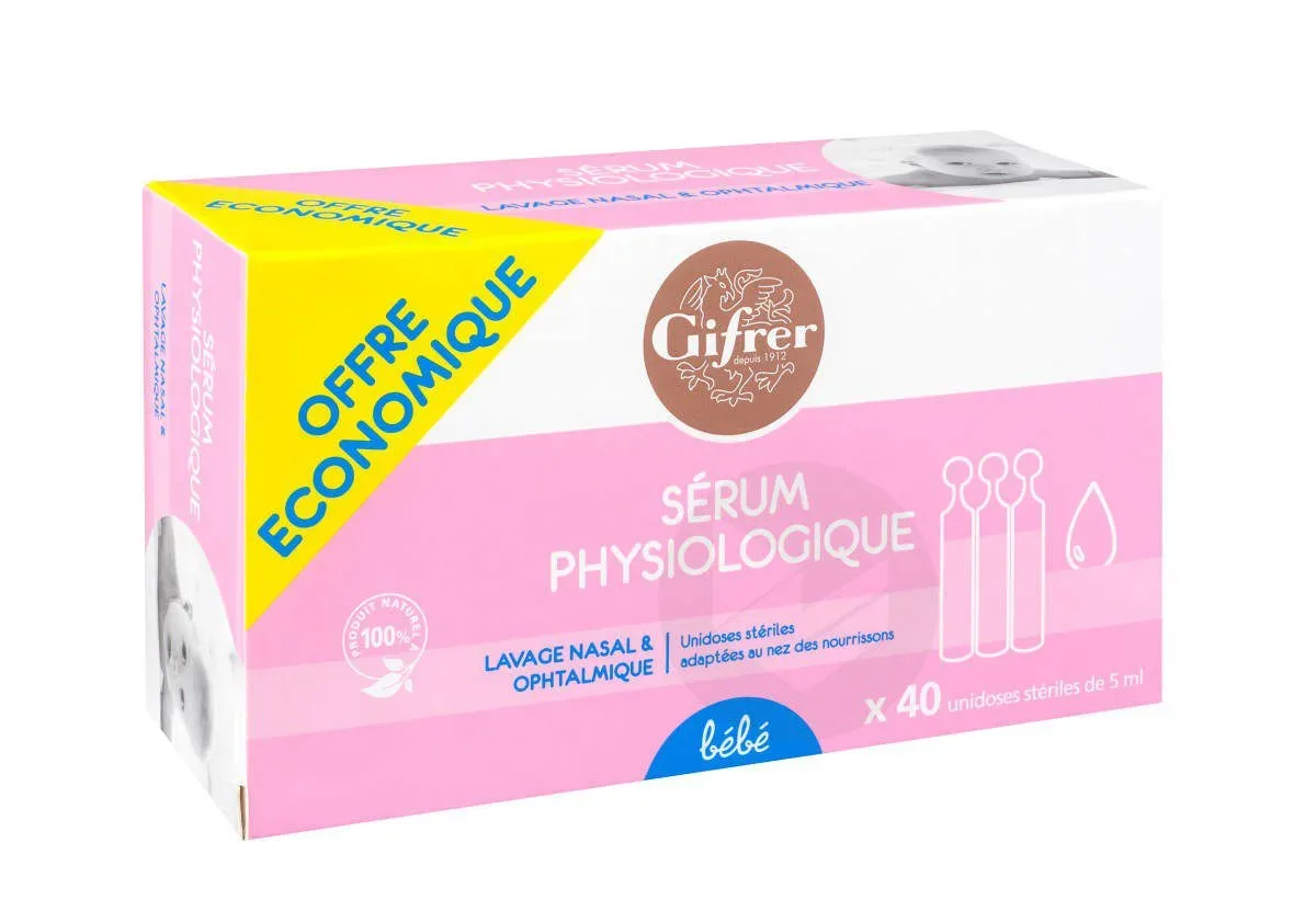 GIFRER SERUM PHYSIOLOGIQUE 5 UNIDOSES X 5ML