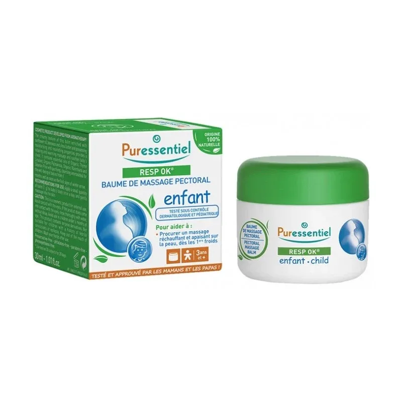 PURESS RESPIR BAUME DE MASSAGE ENFANT POT
