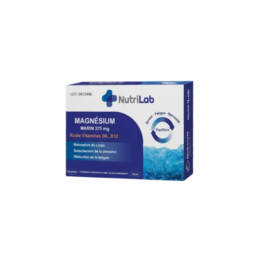NUTRILAB MAGNNESIUM  MARIN 30 GEL