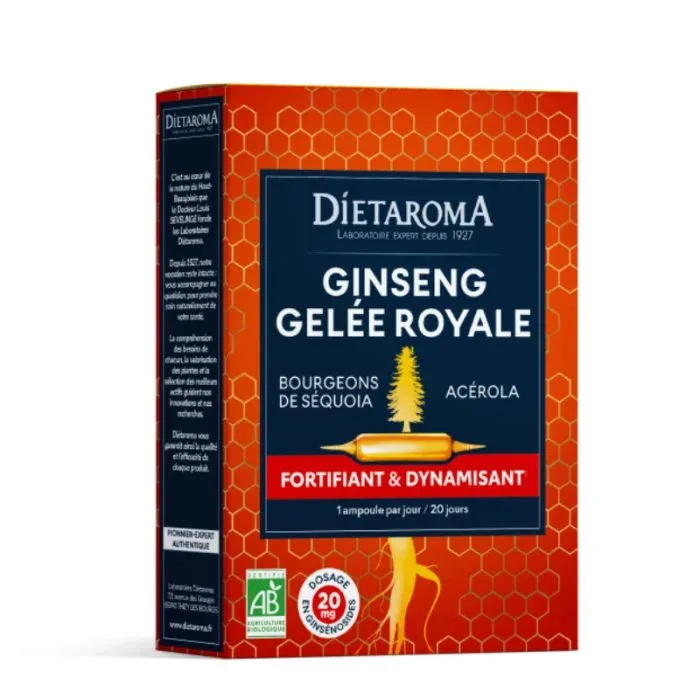 DIETAROMA GINSENG GELEE ROYALE - ACEROLA 20 AMP