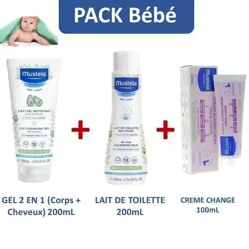 MUSTELA  PACK 2EN1 AVEC  EAU RAFFRI  200ML