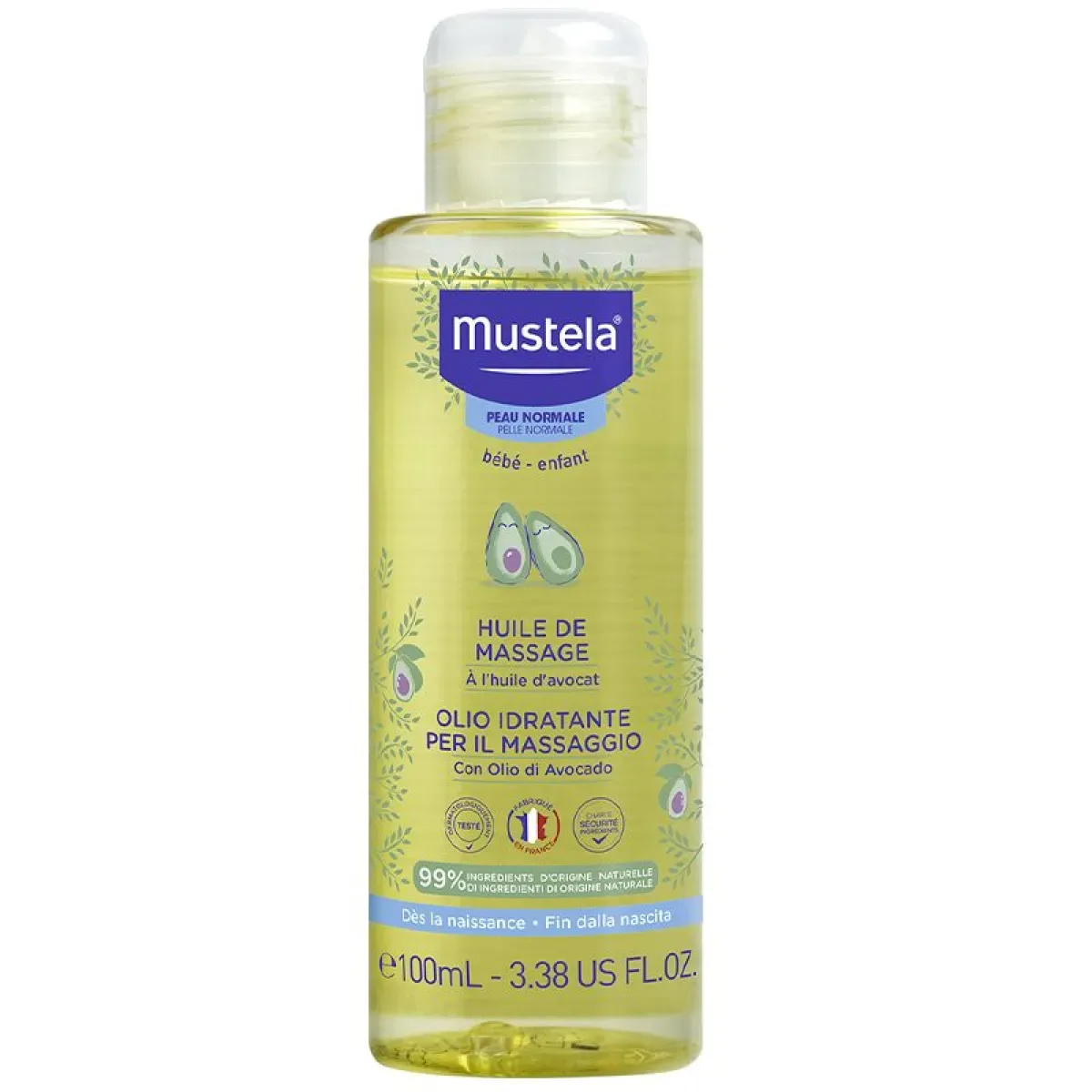 MUSTELA HUILE DE MASSAGE AVOCAT 100ML