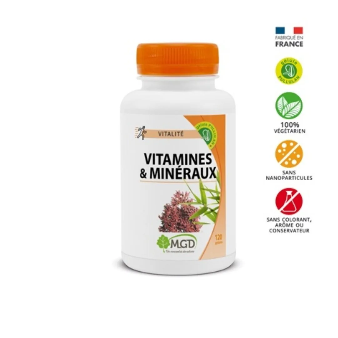 MGD VITAMINE ET MINERAUX PILL 120GLL