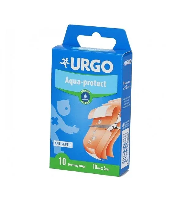 URGO AQUA-PROTECT  1*6 BOITE 10 WASHABLE