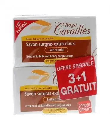 RC BOITE A SAVON  PEAUX SENSIBLE AV MIEL