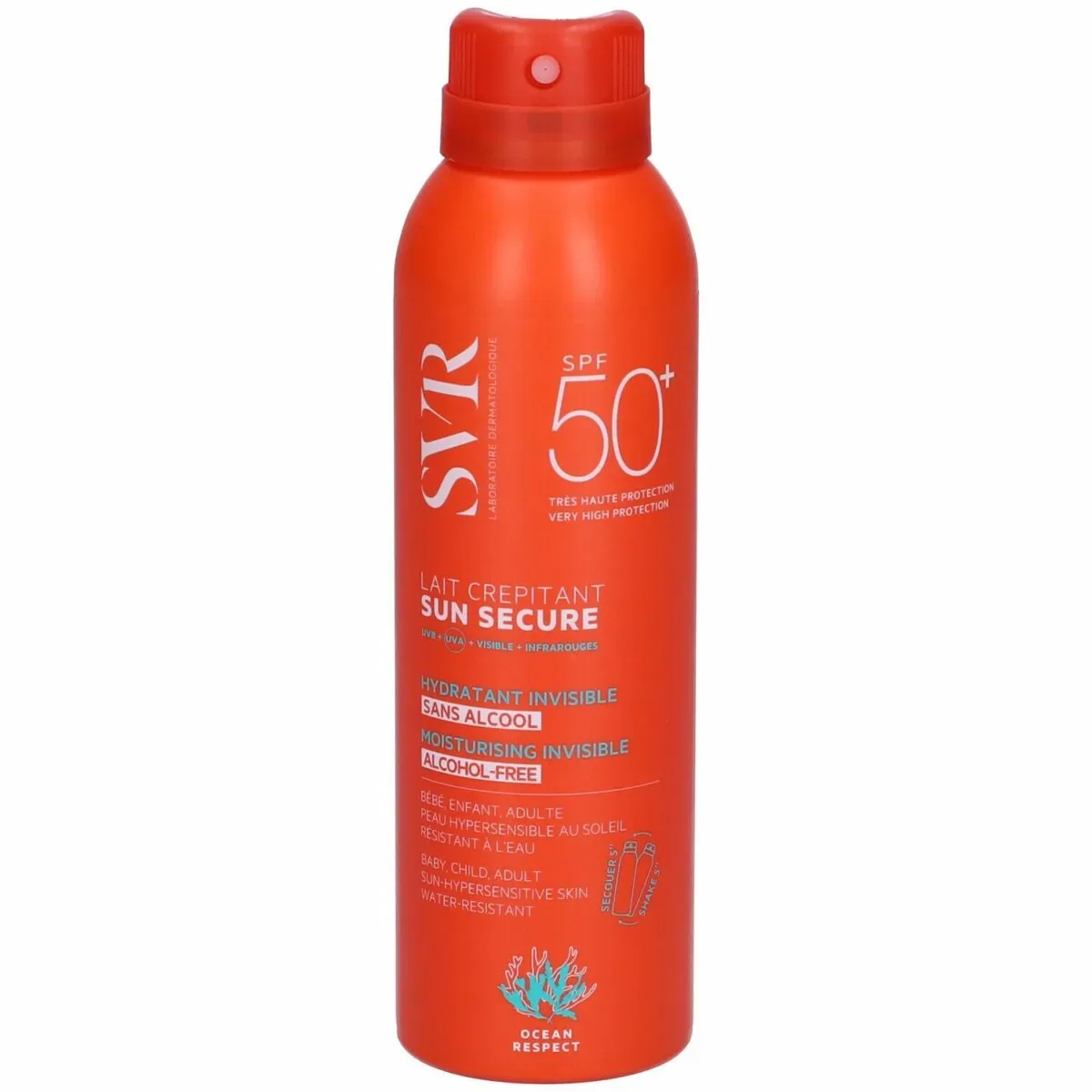 SVR SUN SECUR LAIT CREPITANT 200ML SPF 50