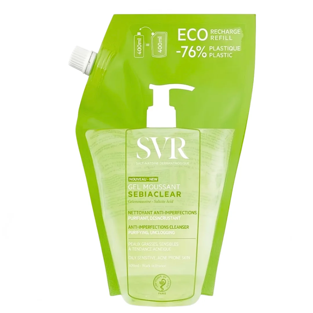 SVR SEBIACLEAR GEL MOUSSANT RECHARGE 400ML