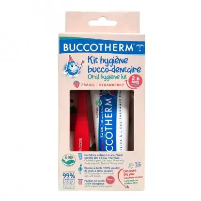 BUCCO  DEN KIT- ENFANT 2-6 ANS 50ML BIO GOUT FRAISE