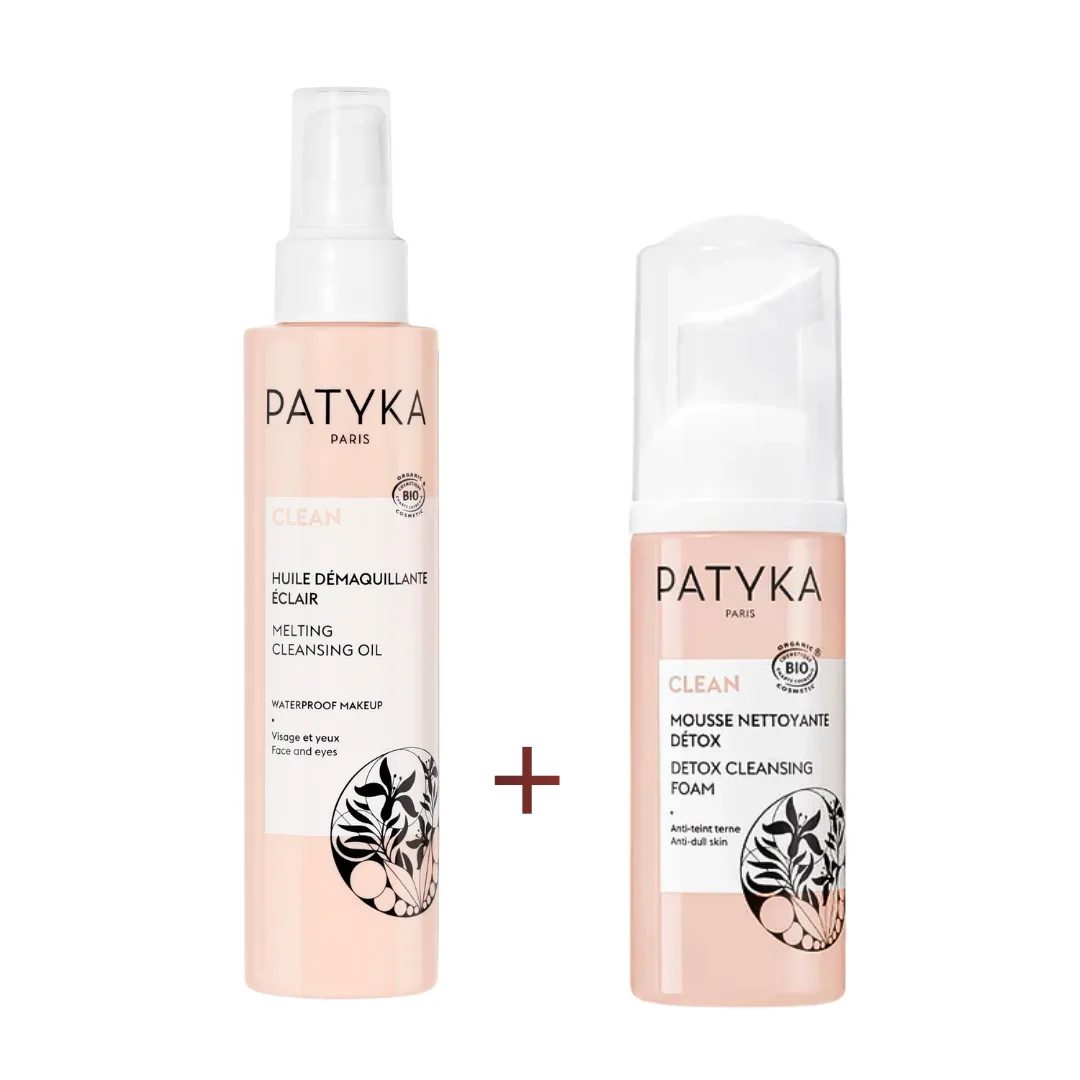 PATYKA CLEAN  COFFRET MOUSSE NET + CLEAN HUILE DEMAQUIL