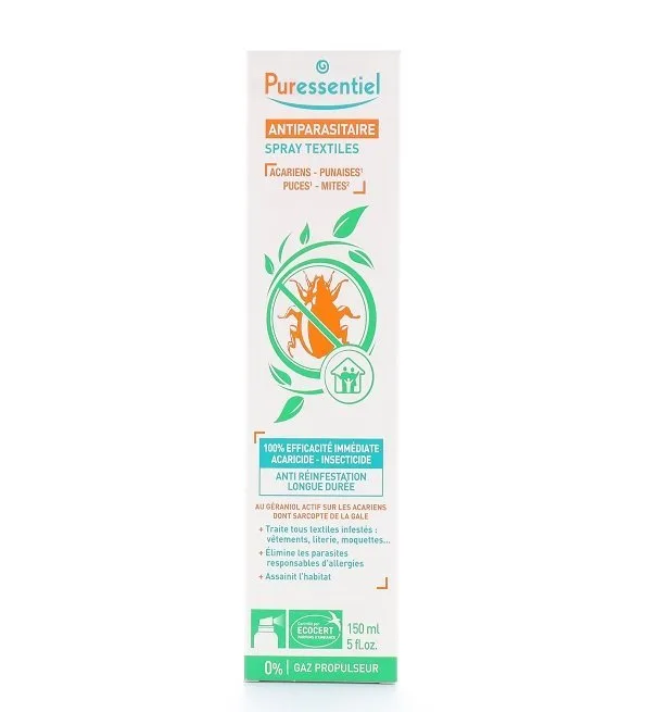PURES SPRAY TEXTILE ANTI PARASITAIRE 150ML