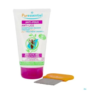 PURESS ANTI POUX SHAMPO MASQUE TAITANT 2EN1 + PEIGNE