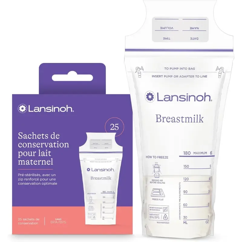 LANSINOH SACHETS DE CONSERVATTION 25 UN