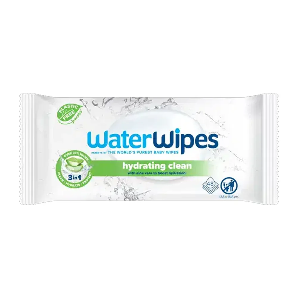 WATERWIPES HYDRATANTE NETTOYANTE 48 LINGETTES
