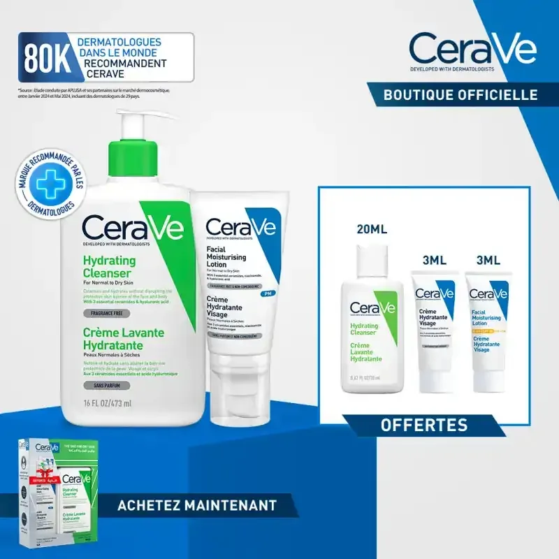 CERAVE KIT PROMO HYDRATATION ECRAN + CREME HYDRA