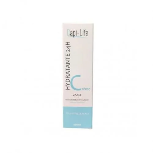 CAPI LIFE CREME HYDRATANT  VISAGE 24H100ML