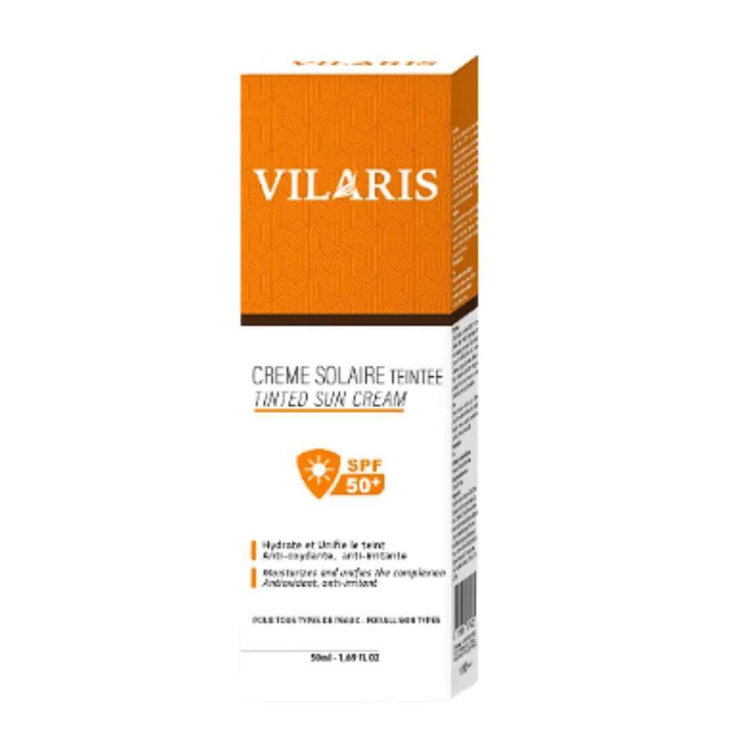 VILARIS CREME SOLAIRE TEINTEE 50ML SPF50+