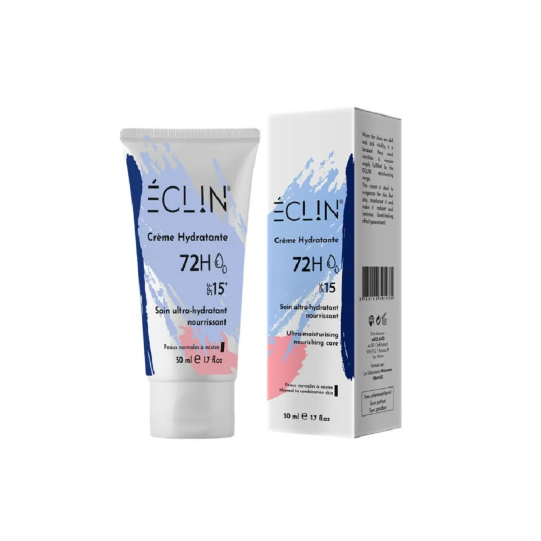 ECLIN CREME HYDRATANTE 72H SPF15 50ML PS