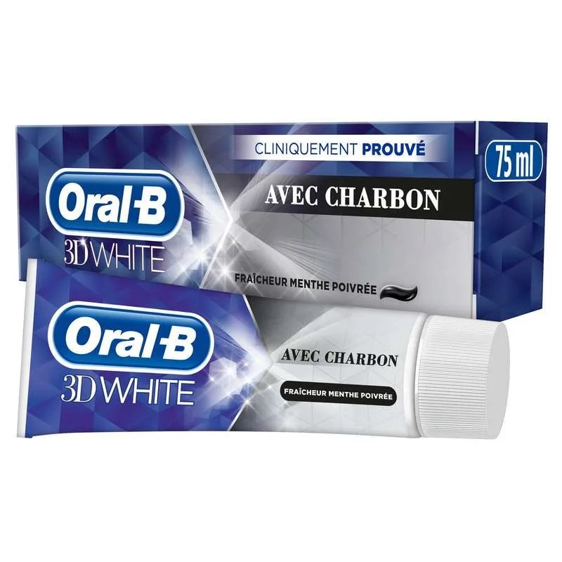ORAL B CREST 3D WHITE CHARBON