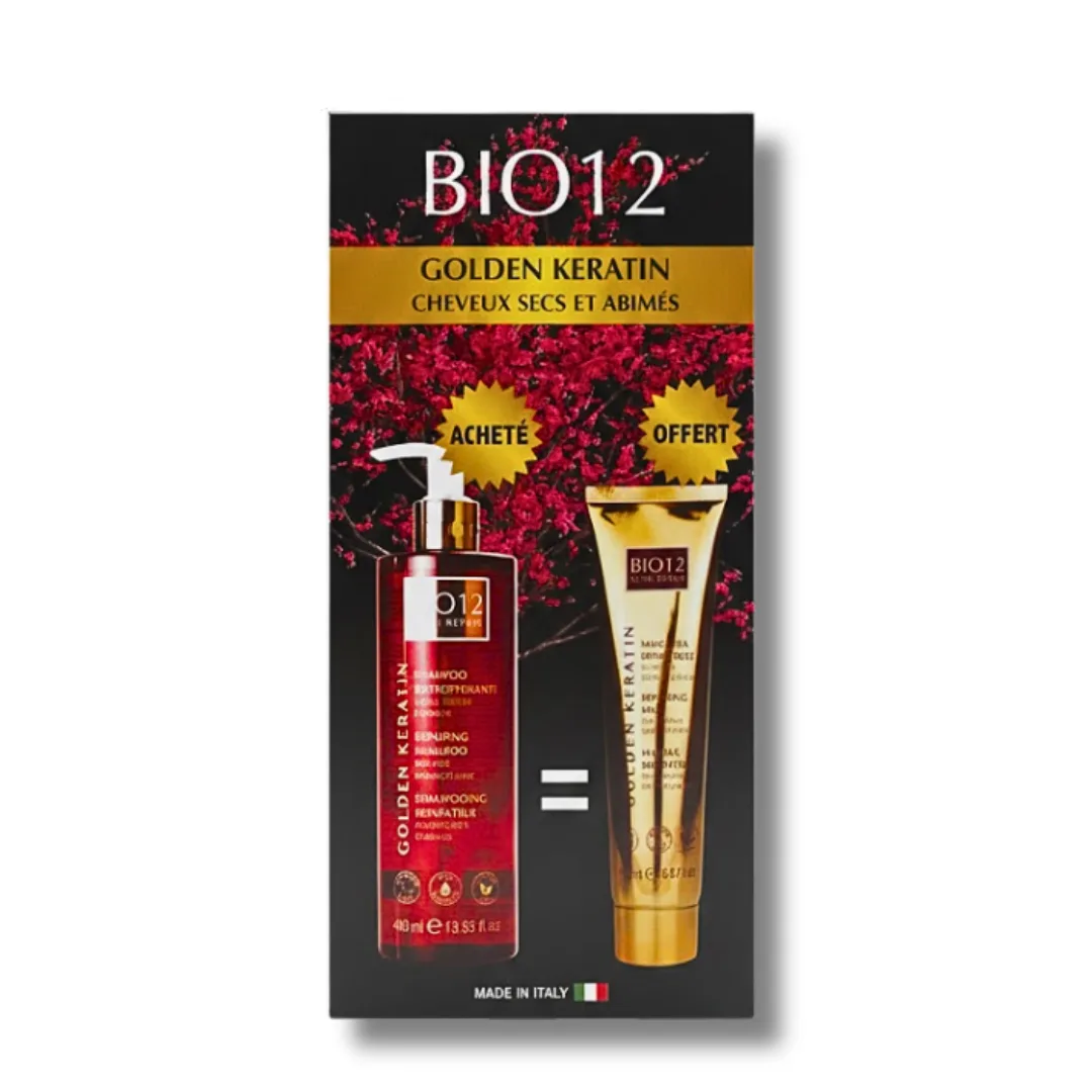 BIO12 PACK SHAMPOOING REPARATEUR400ML + BIO12 MASQUE REPARATEUR 150ML