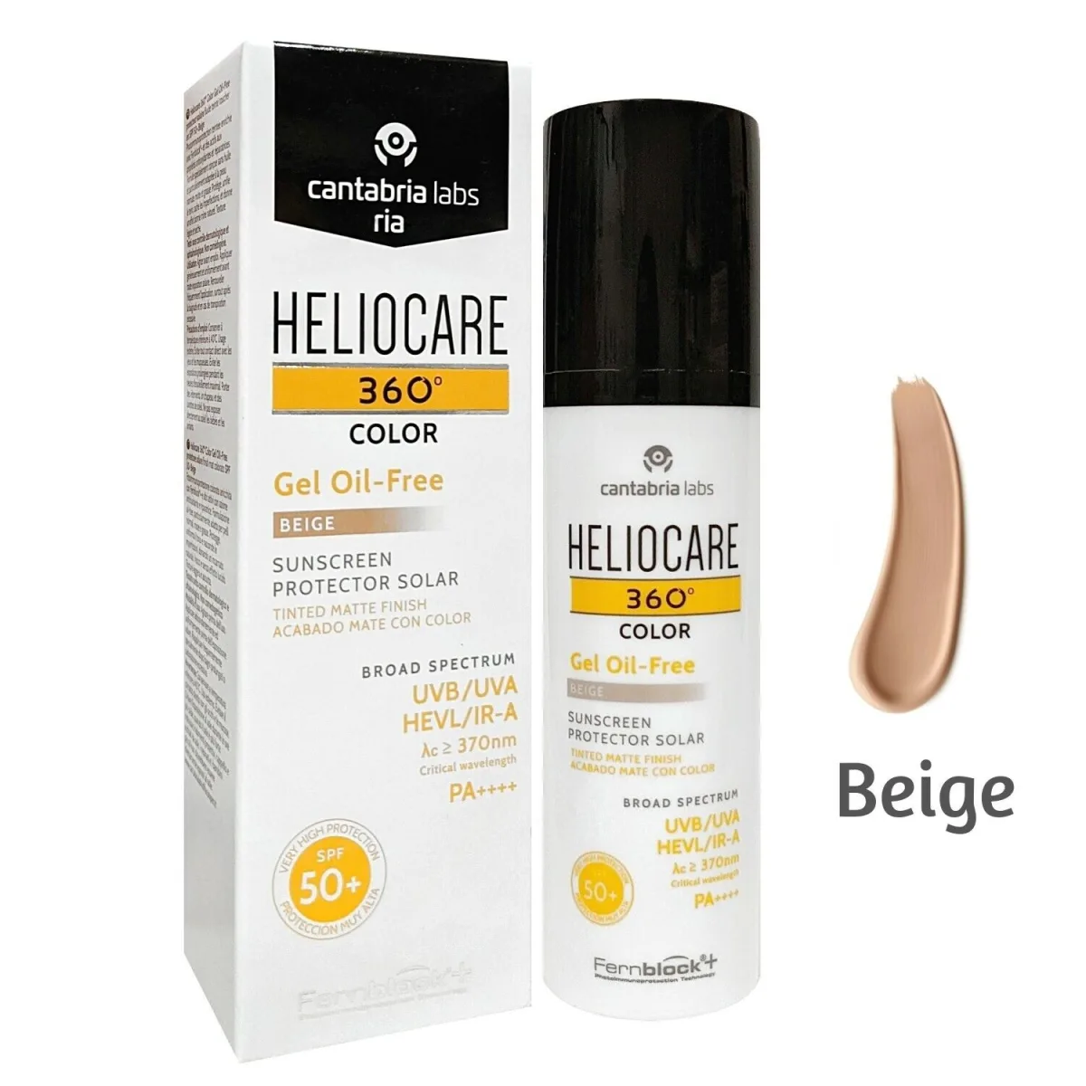 HELIOCARE 360 GEL OIL FRE BEIGE SPF 50
