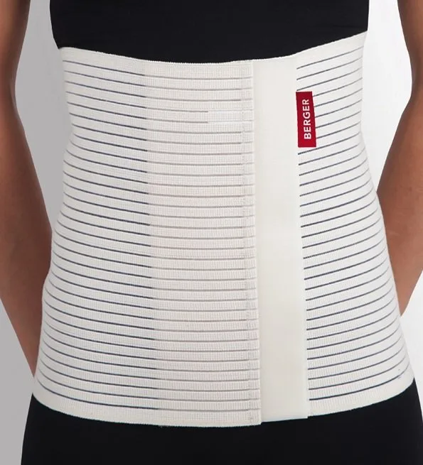 BERGER CEINTURE ABDOMINALE NOIRE AVEC ATTELLE STANDARD