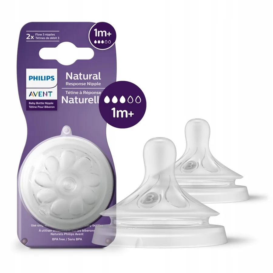 AVENT TETINE NATUREL 1M+SCY963/02 2PIECES