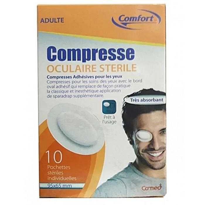 COMPRESSE OCULAIRE COMFORT AD/10