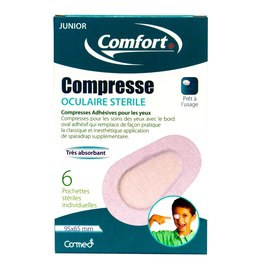 COMPRESSE OCCULAIRE COMFORT JUNIOR/6