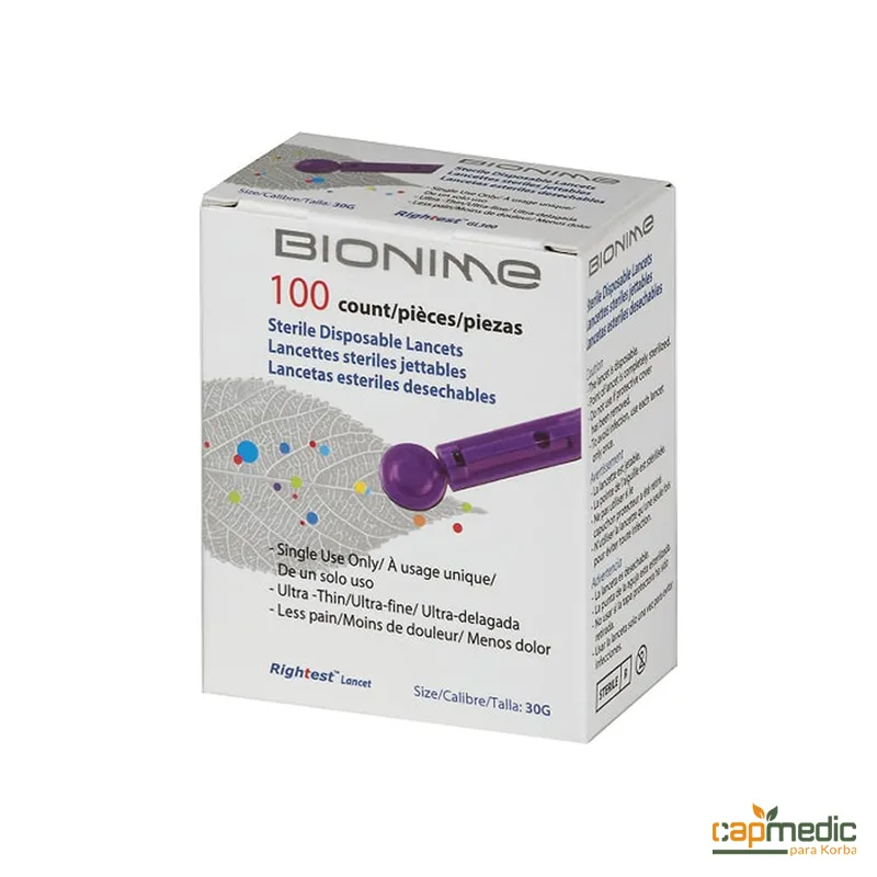 LANCETTES BIONIME 100PCS