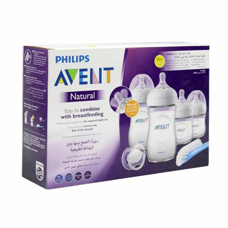 AVENT PACK BIBRON NATURAL 260ML+ AVENT BIB NATURAL 60ML