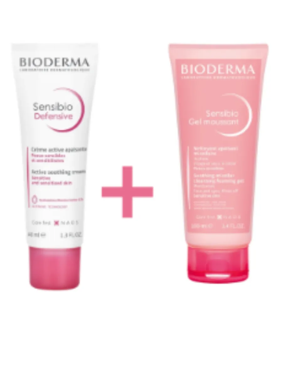 BIODERMA COFFRET SENSIBIO DEFENSIVE  ET SENSIBIO GEL MOUSSANT 100ML