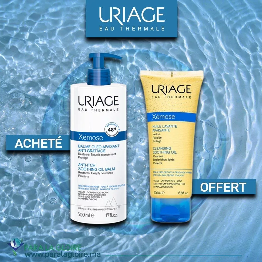 URIAGE COFFRET XEMOSE HUILE LAVANT 200ML+XEMOSE BAUME OLEO 200ML