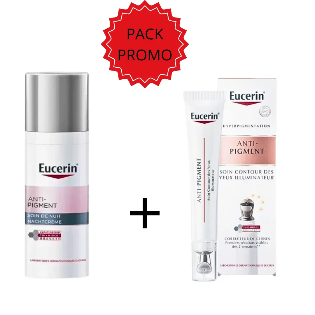 EUCERIN PACK ANTI PIGMENT SOIN DE NUIT +ANTI PIGMENT CONTROUR DES YEUX