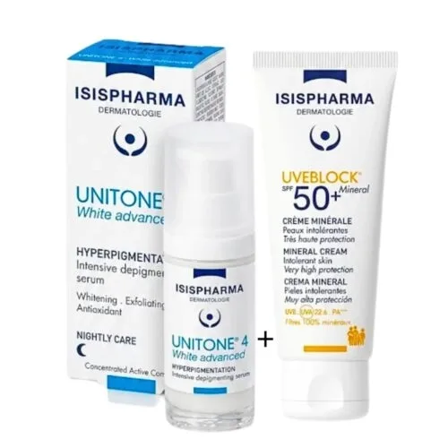 ISIS PACK UNITONE 4 WHITE 30ML + UVEB MINERAL TENT 40ML