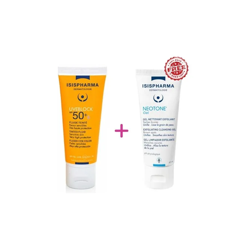 ISIS PROMO UVBLOCK 50 TEINTE AVEC GEL NEOTONE