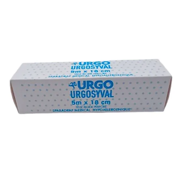 URGO SYVAL 5M*18CM SPARADRAP MEDICAL HYPOALLERGENIQUE